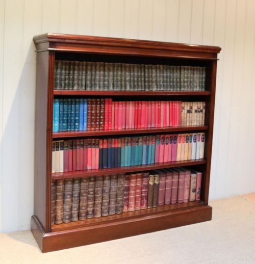 Mahogany Finish Rowan Wood Open Bookcase