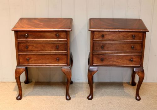 Pair of Mahogany Bedside Cabinets