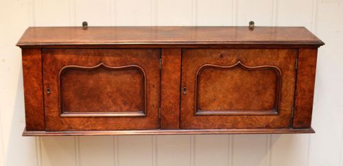 Mid Victorian Walnut Wall Cabinet