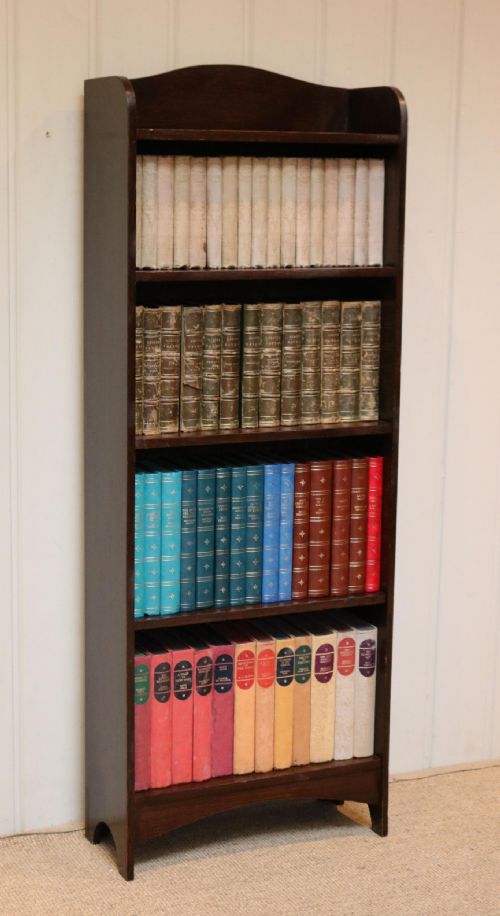 Slim Oak Open Bookcase