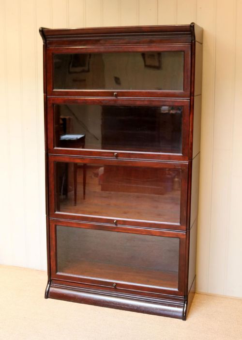 fig 1. Mahogany Four Tier Stacking Bookcase