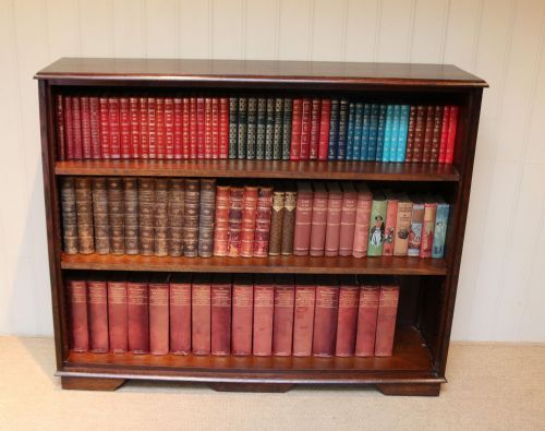 Large Oak Open Bookcase