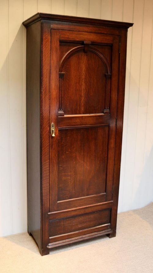 fig 1. Solid Oak Hall Cupboard