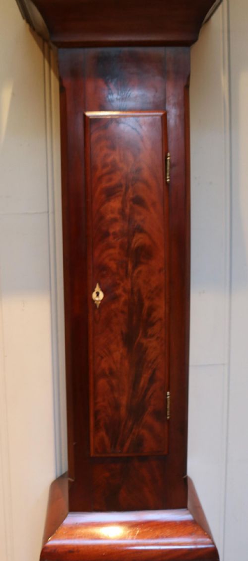 19TH CENTURY MAHOGANY GRANDMOTHER CLOCK - ADDITIONAL PHOTO 4