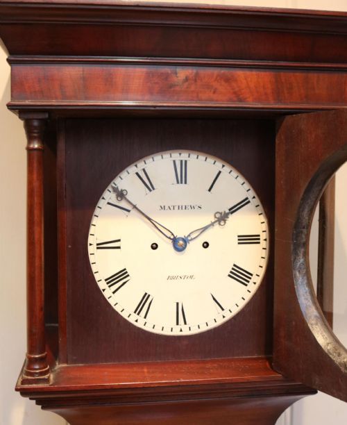 19TH CENTURY MAHOGANY GRANDMOTHER CLOCK - ADDITIONAL PHOTO 5
