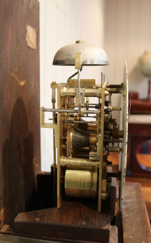 19TH CENTURY MAHOGANY GRANDMOTHER CLOCK - ADDITIONAL PHOTO 8