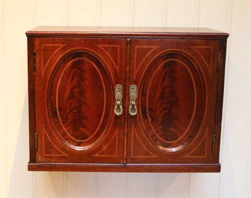 Edwardian Mahogany Wall Cabinet