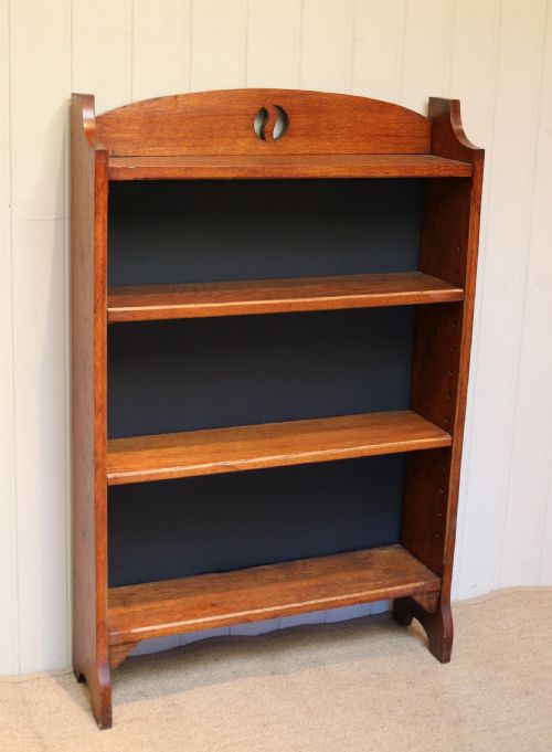 Solid Oak Open Bookcase