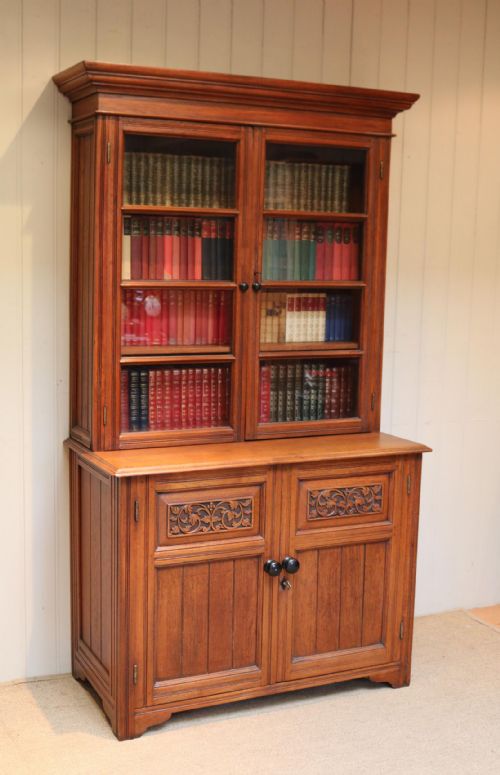 Solid Teak Cabinet Bookcase