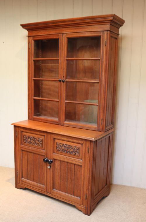 fig 1. Solid Teak Cabinet Bookcase 