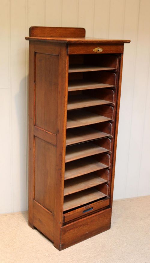 fig 1. Edwardian Oak Filing Cabinet