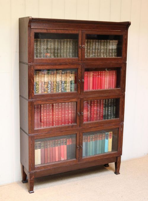 Oak Four Section Bookcase