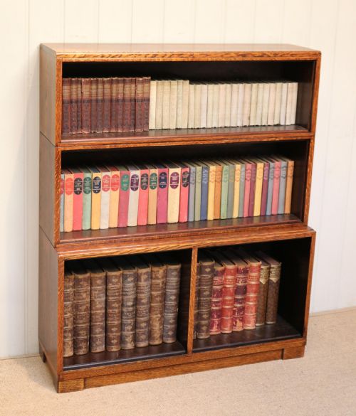 Minty Art Deco Open Bookcase