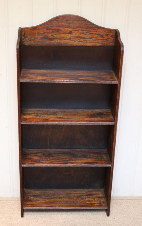 fig 1. Oak Open Bookcase