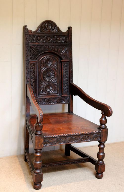 Victorian Carved Oak Chair