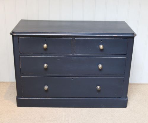 Late Victorian Painted Pine Chest of Drawers