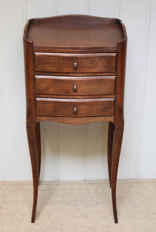 French Oak Bedside Cabinet