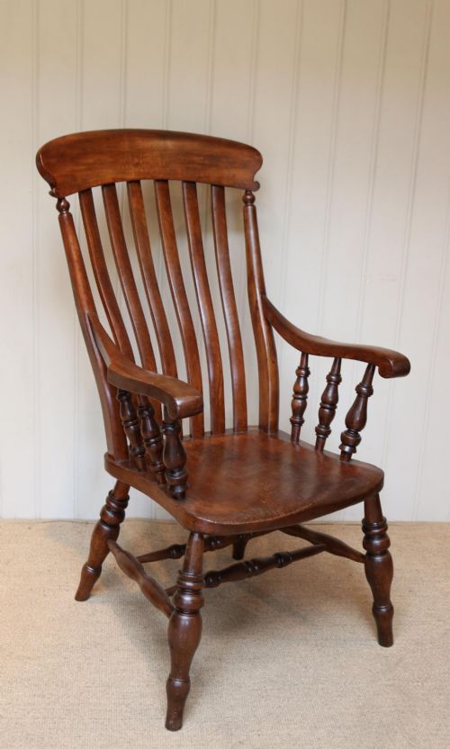 Substantial Beech and Elm Farmhouse Chair
