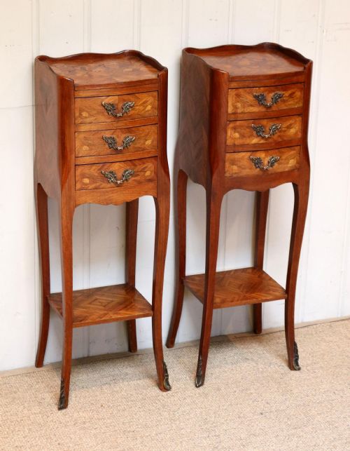 Pair of Tulipwood Bedside Cabinets