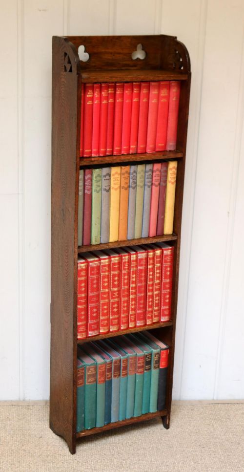 Small Proportioned Arts and Crafts Oak Open Bookcase