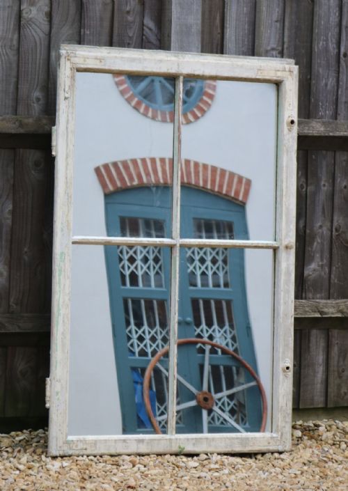 Continental Painted Window Mirror C.1890
