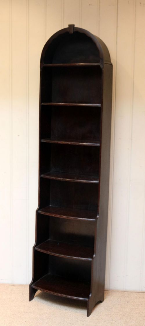 fig 1. Oak Waterfall Open Bookcase