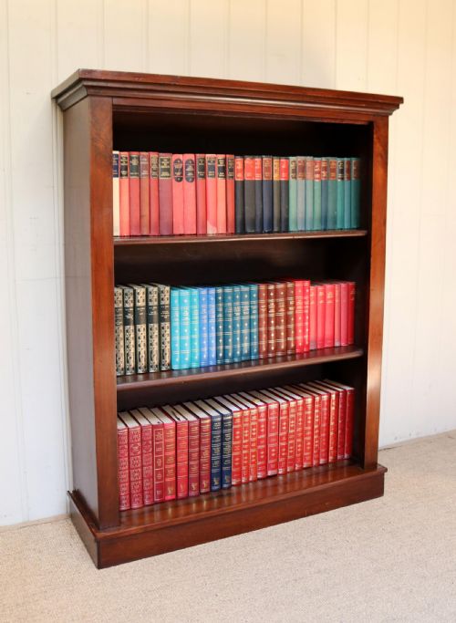 Late 19th Century Mahogany Open Bookcase