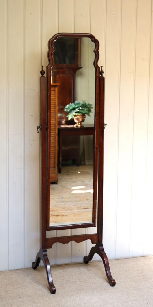 Mahogany Cheval Mirror