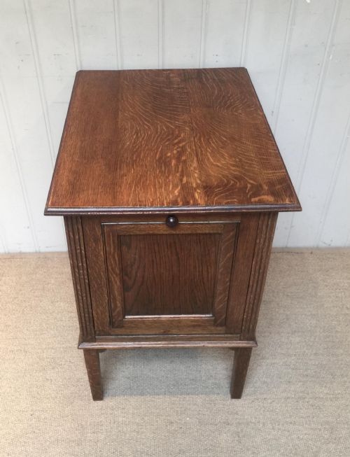 Unusual Oak Filing Cabinet