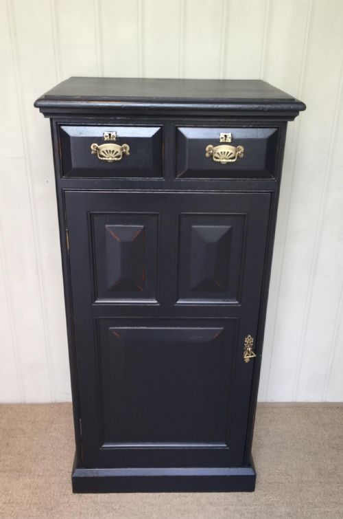 EDWARDIAN PAINTED CUPBOARD - ADDITIONAL PHOTO 1