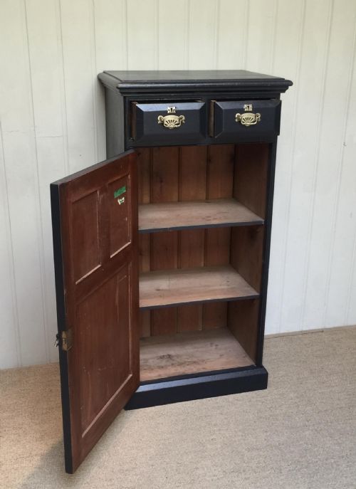 EDWARDIAN PAINTED CUPBOARD - ADDITIONAL PHOTO 3
