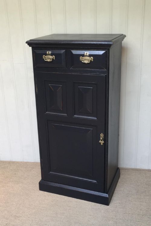 EDWARDIAN PAINTED CUPBOARD - ADDITIONAL PHOTO 4
