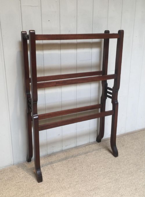 Late 19th Century Mahogany Towel Rail