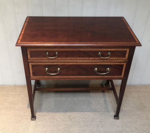 Edwardian Inlaid Mahogany Table