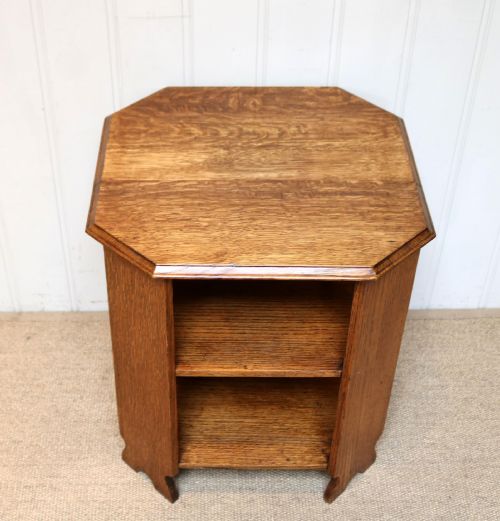 Low Oak Octagonal Table