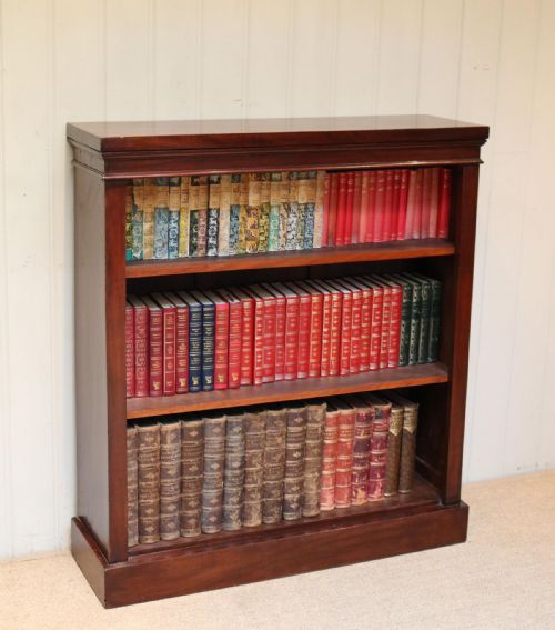 Edwardian Mahogany Open Bookcase