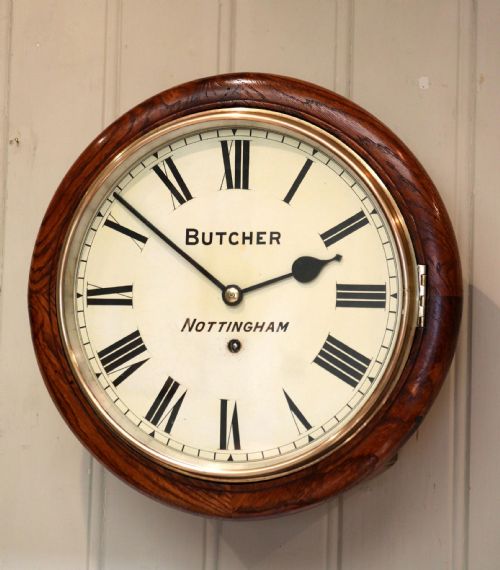 Oak 12' Dial Clock