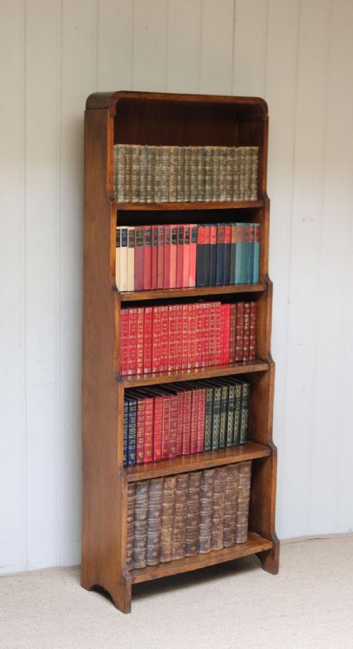 fig 1. Oak Waterfall Bookcase