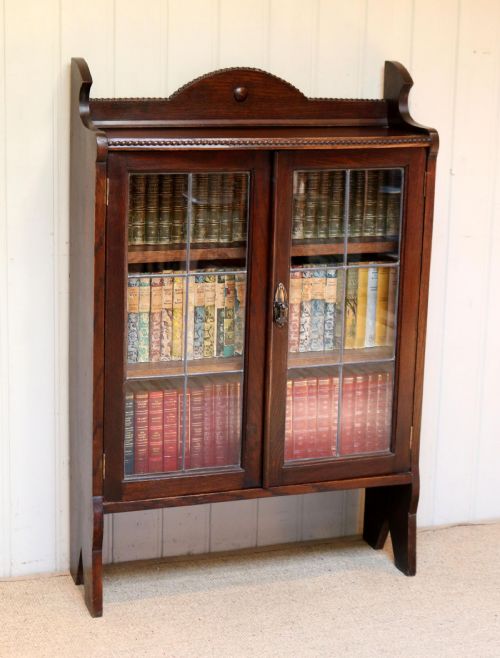 Oak Glazed Bookcase