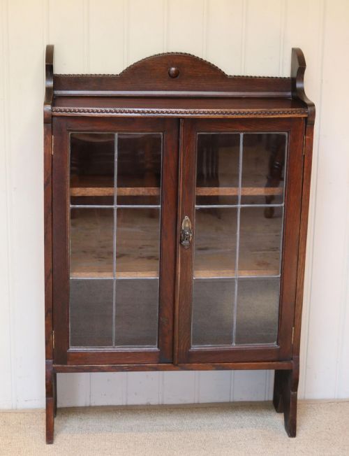 fig 1. Oak Glazed bookcase