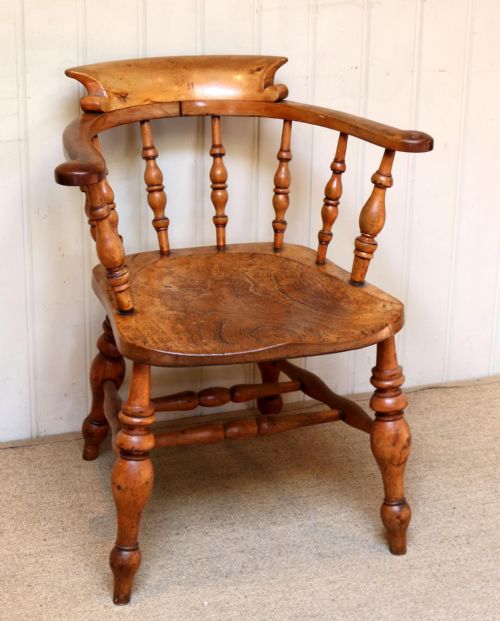 Elm and Beech Smokers Bow Armchair