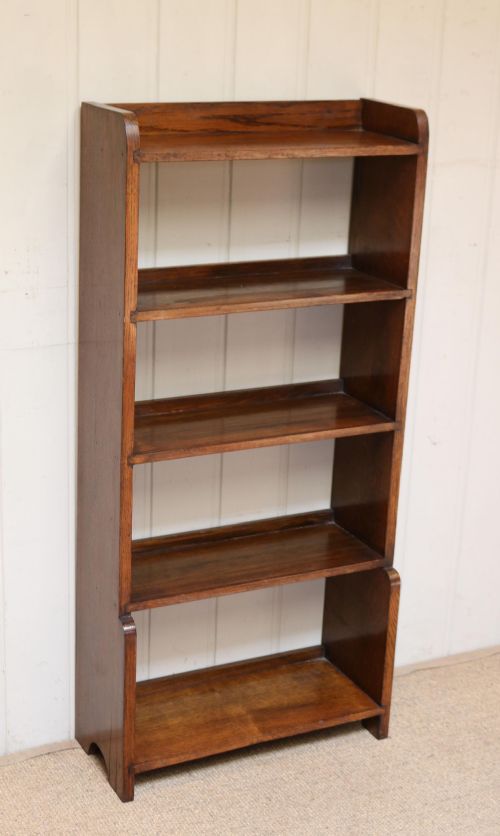 fig 1. Small Proportioned Open Oak Bookcase
