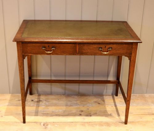 Edwardian Oak Writing Table