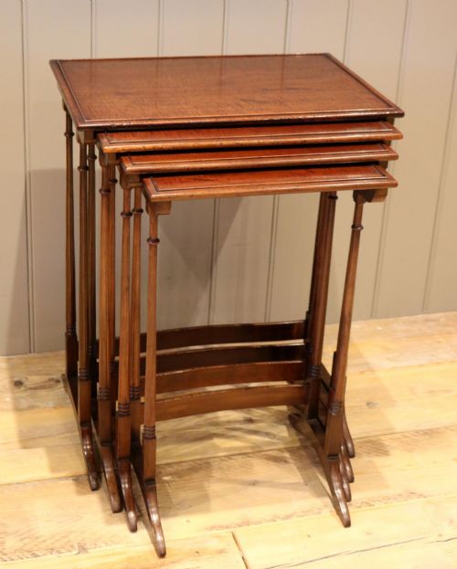 Mahogany Nest of Four Tables