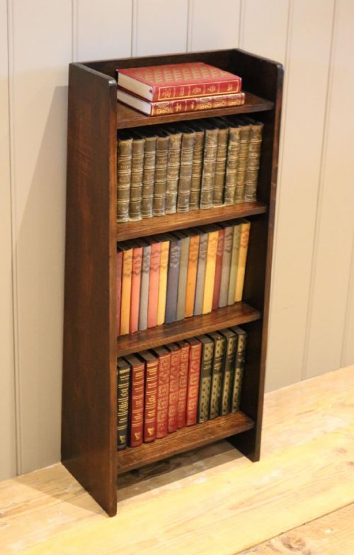 Small Proportioned Oak Waterfall Bookshelves