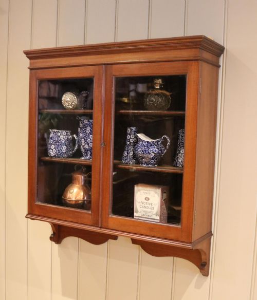Edwardian Mahogany Wall Cabinet