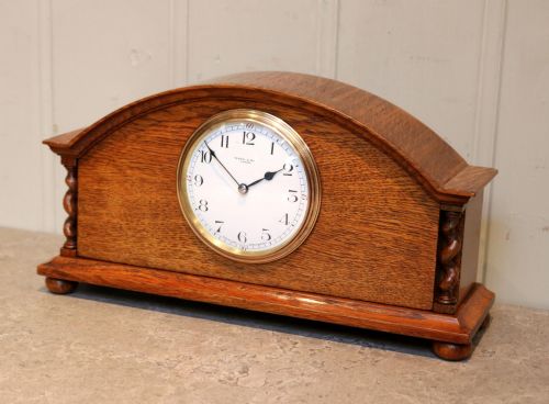 fig 1. Small Oak Mantel Clock