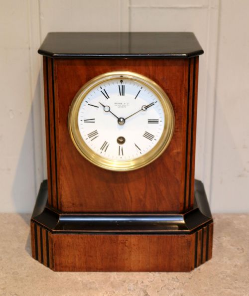 fig 1. Walnut Timepiece Mantel Clock