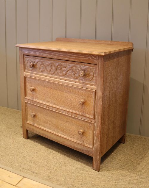 Small Limed Oak Chest of Drawers
