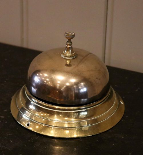 Large Victorian Brass Counter Bell